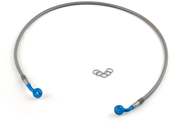 MO-3513124/03 Tubo Freno anteriore, Acciaio Inox, Raccordo blu Motacc MBK Nitro / Aerox