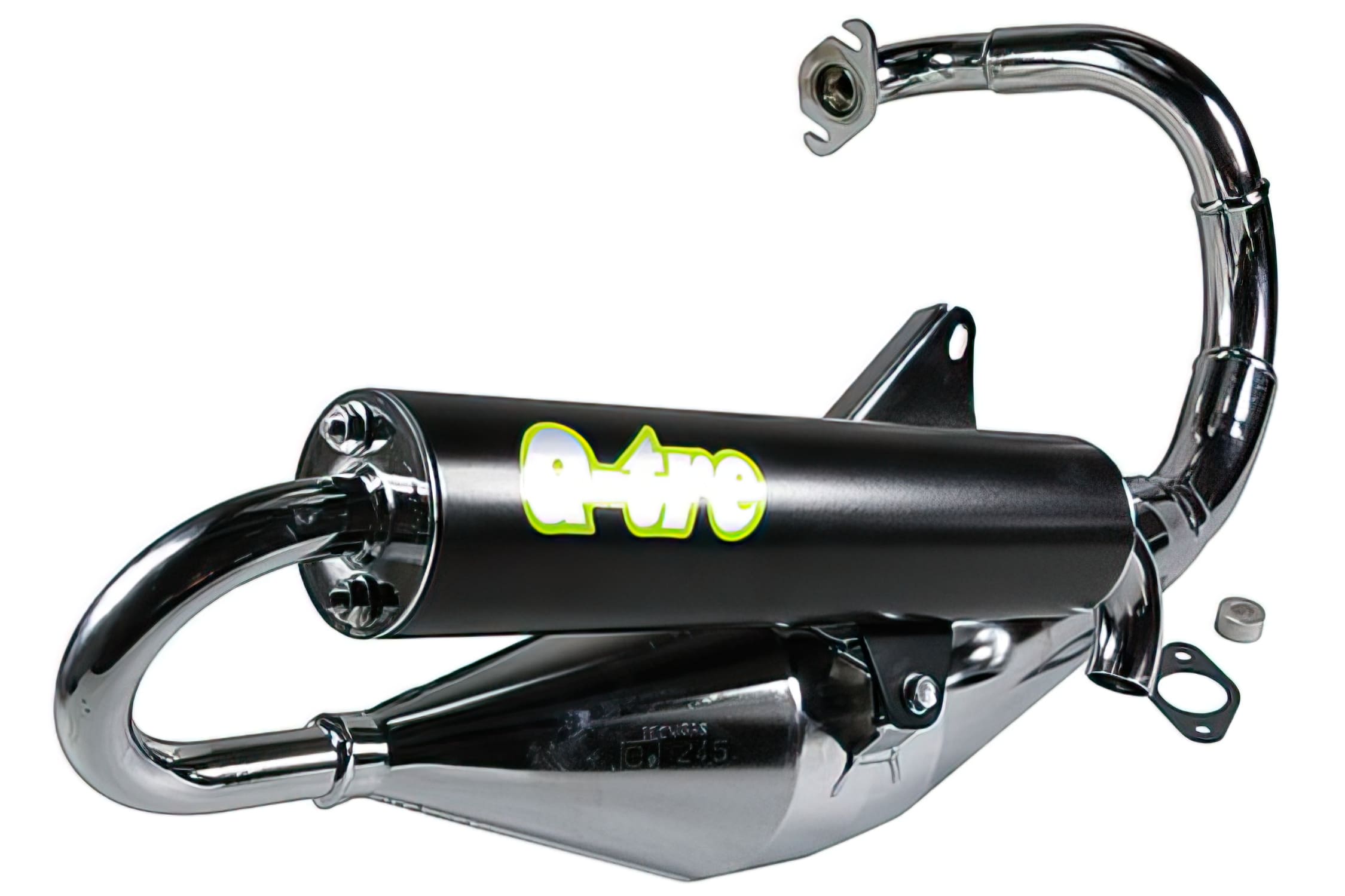 TG0608242-CR Marmitta Tecnigas Q-TRE, Peugeot verticale, cromato con omologazione, COD: TG0608242-CR