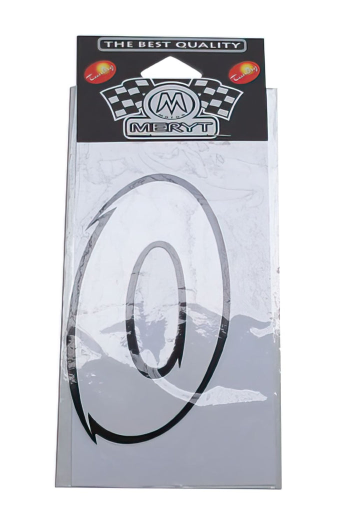 STICK-1265 Adesivo Nummero “0” bianco (h. 9 cm)