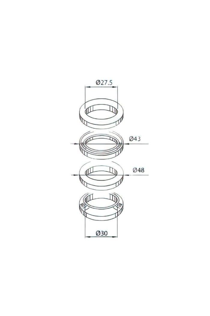 CGN493098 Serie Cuscinetti Sterzo Yamaha DT / X-Limit, COD: CGN493098