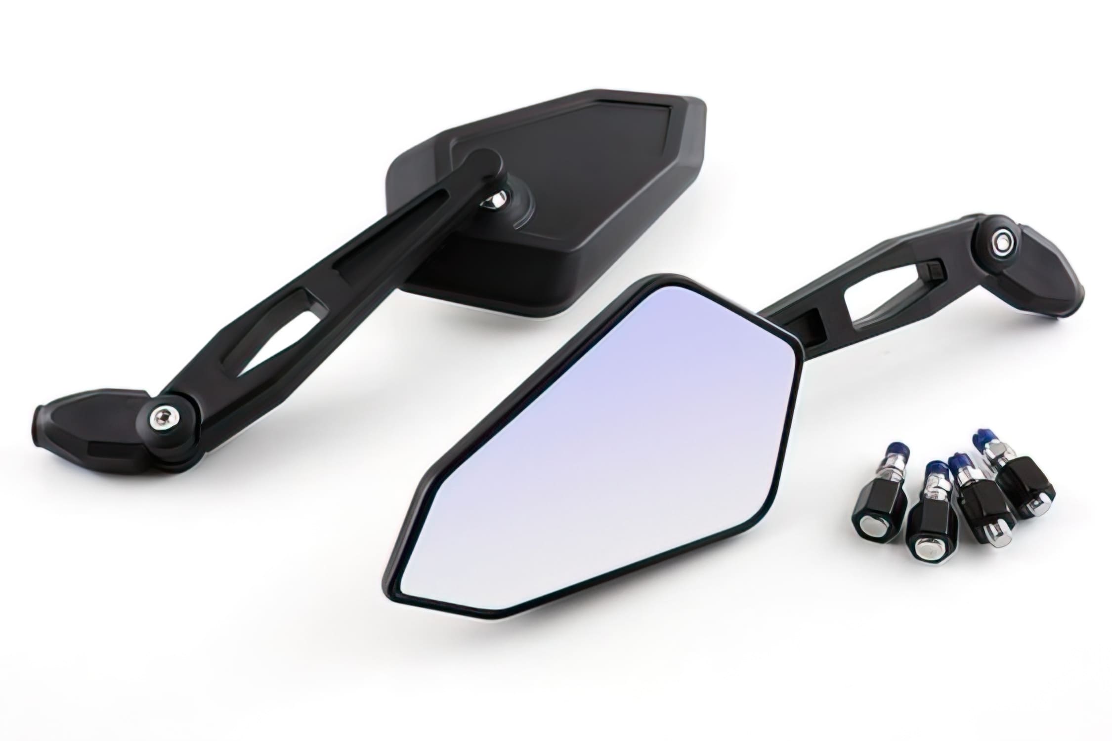 STR-251.02/CE Specchietti STR8 “STREET” incl. adattore M8/M10, nero, con omologazione, COD: STR-251.02/CE