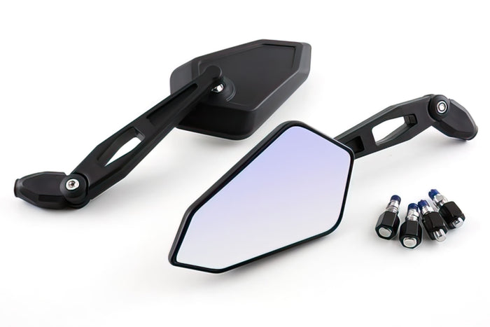 STR-251.02/CE Specchietti STR8 “STREET” incl. adattore M8/M10, nero, con omologazione, COD: STR-251.02/CE