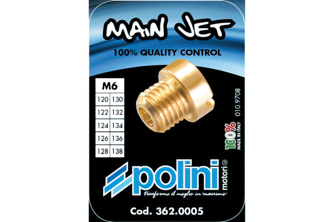 P362.0004 Set Getti Massimo Polini Dell'Orto 6mm 100 - 118 - Billaricambi SRLS