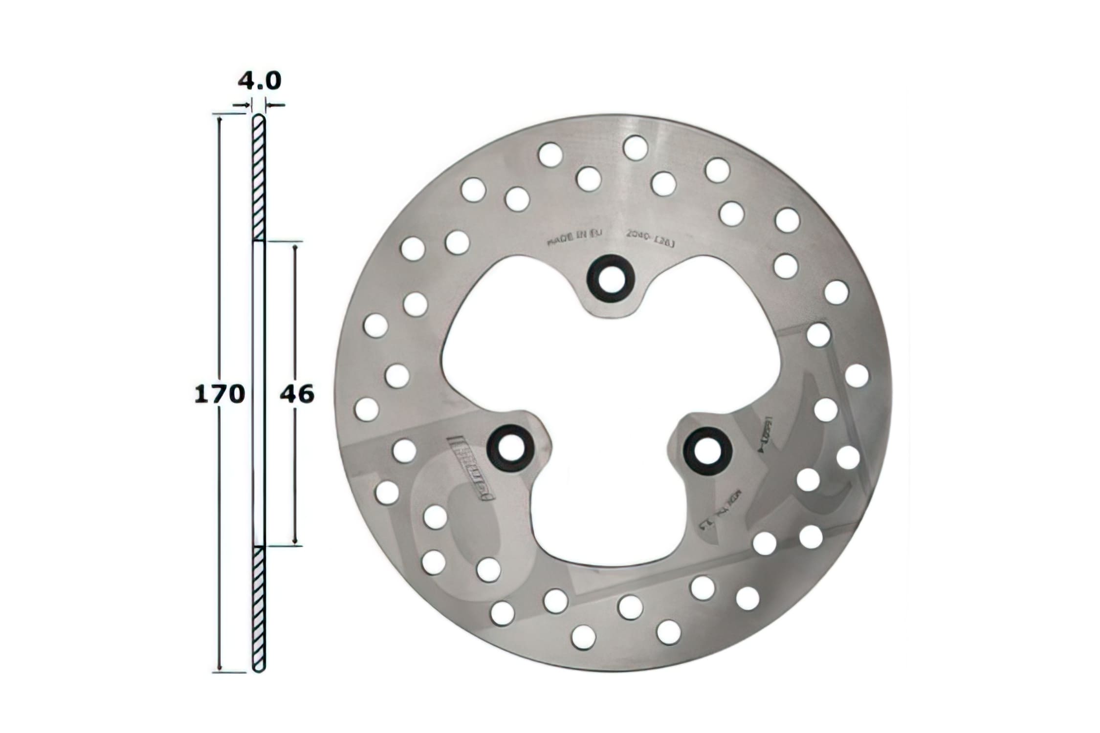 L-SA20401363 Disco Freno anteriore 170mm Peugeot Kisbee 50cc, COD: L-SA20401363
