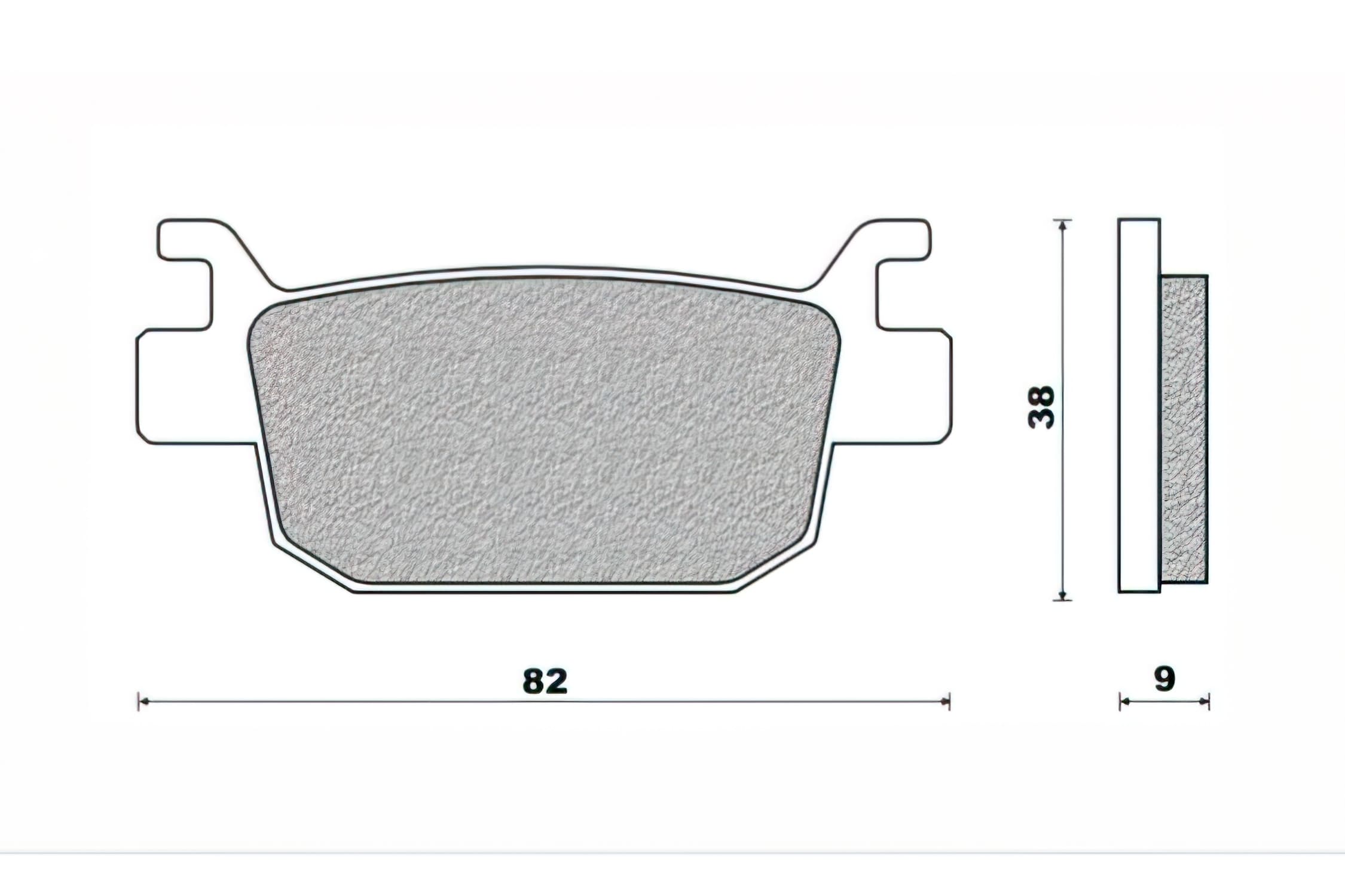 CGN490591 Pastiglie freno posteriore Newfren Honda Forza