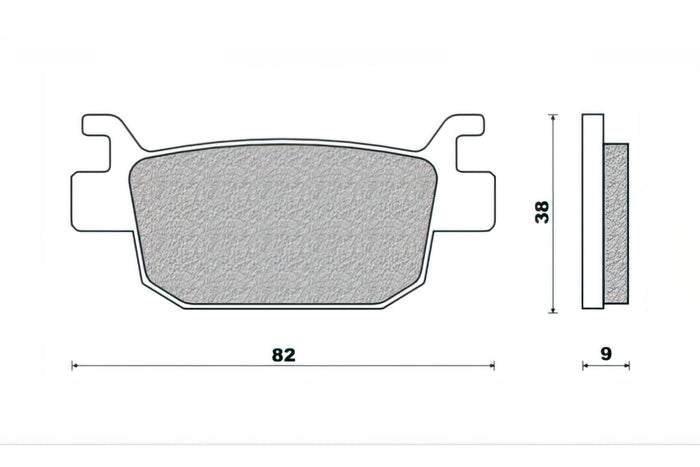CGN490591 Pastiglie freno posteriore Newfren Honda Forza