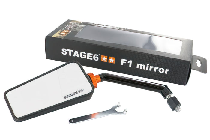 S6-SSP630-2L/CM Specchietto sinistra Stage6 “F1” M8, carbonio (opaco), COD: S6-SSP630-2L/CM