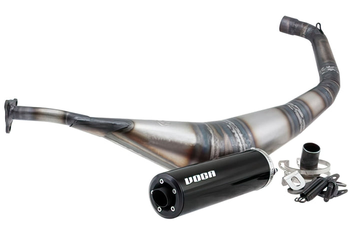 VCR-RD20188/BK Marmitta Voca Warrior 50-70cc, Silenziatore nero, Yamaha DT / X-Limit