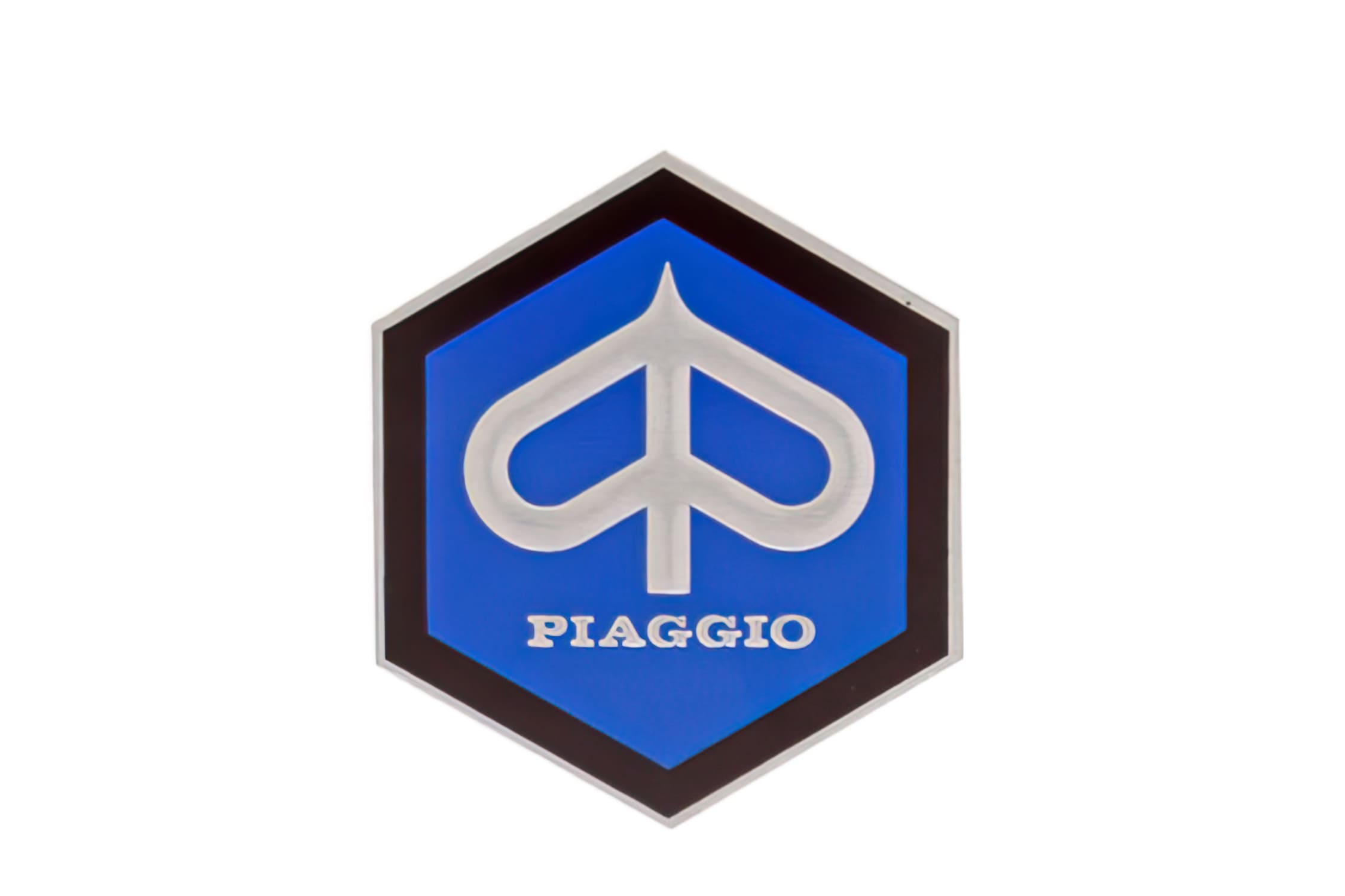 R142720110 Scudetto Esagonale Piaggio, Piaggio 42mm, COD: R142720110