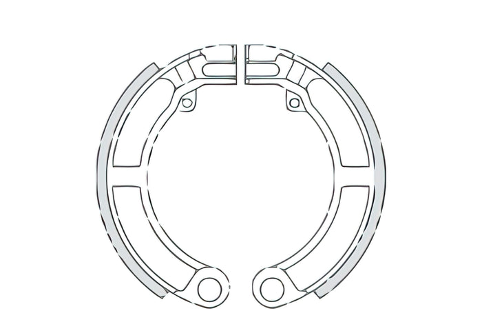 R225120540 Ganasce Freno posteriore RMS, Vespa Super 150cc (VBC1T-VBX), COD: R225120540
