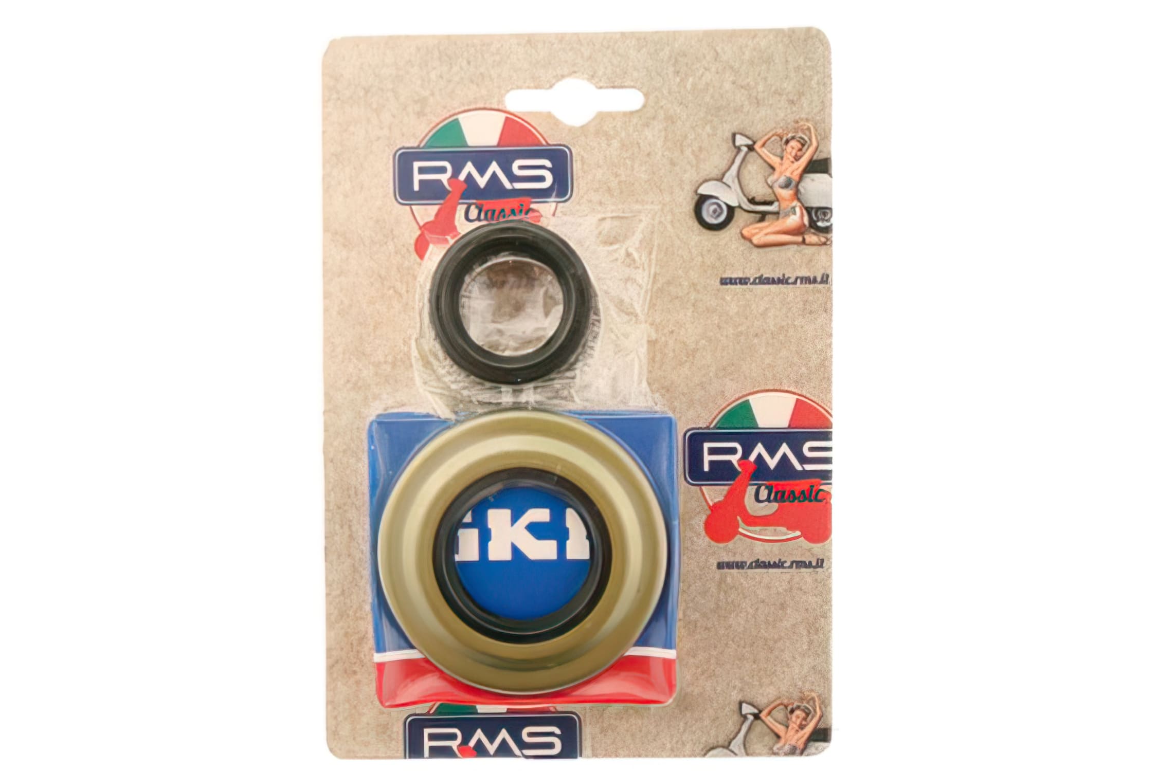 R100200730 Cuscinetti + Paraolio Albero Motore RMS Vespa PX 125-200cc