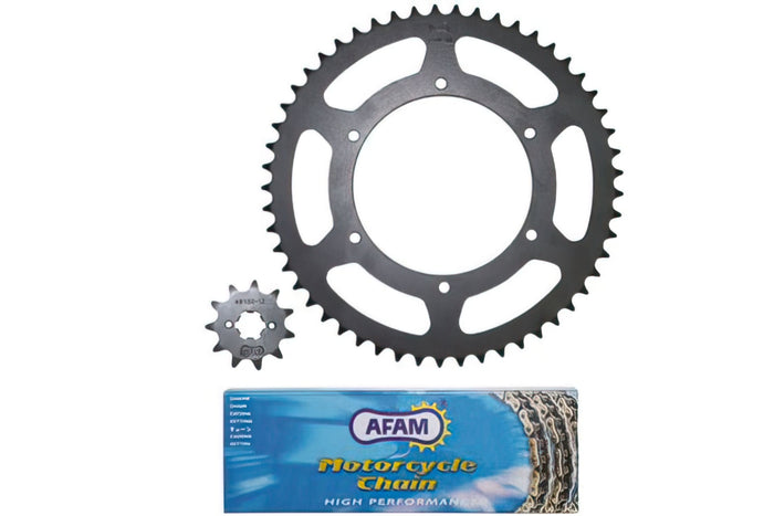 AFAM76 Kit Trasmissione Catena Afam 11x53 - 420 Derbi GPR / Senda X-Treme