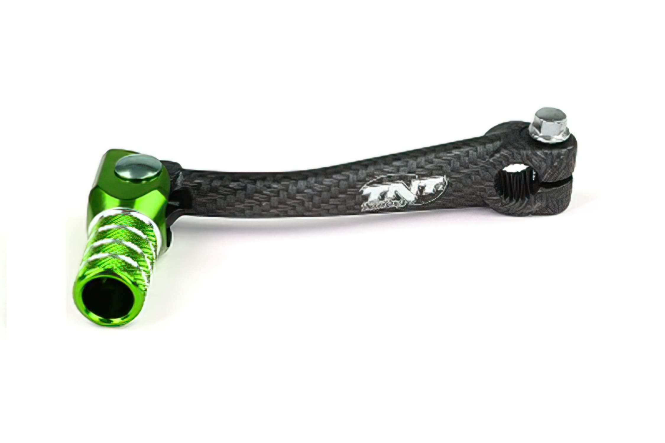 A090326B Carbon / Green Anodized Gear Shifter Minarelli AM6