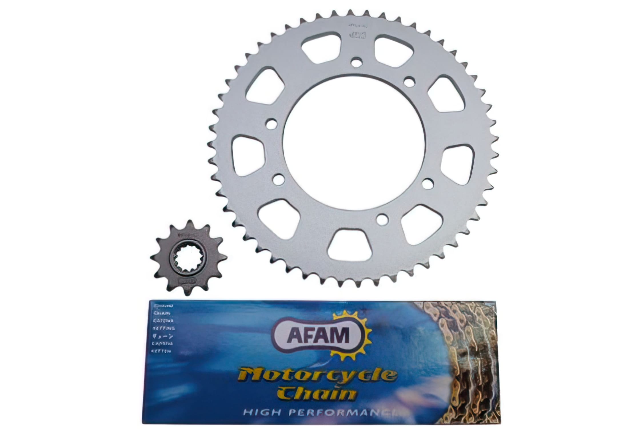 AFAM467442 Kit Trasmissione Catena AFAM 12x52 - 420 Rieju MRT / Yamaha DT, COD: AFAM467442