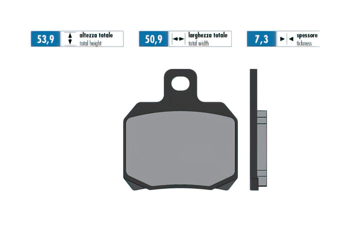 P174.2035 Pastiglie freno Polini sinterizzato Peugeot Speedfight, COD: P174.2035