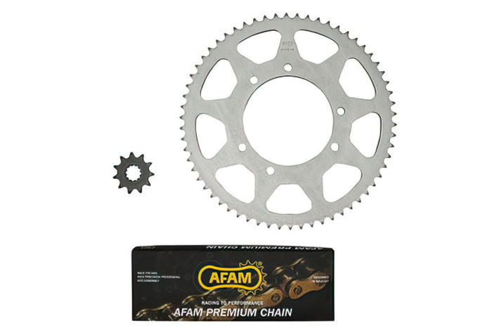 AFAM22 Kit Trasmissione Catena Afam 14x48 - 428 Rieju MRT / Yamaha DT, COD: AFAM22