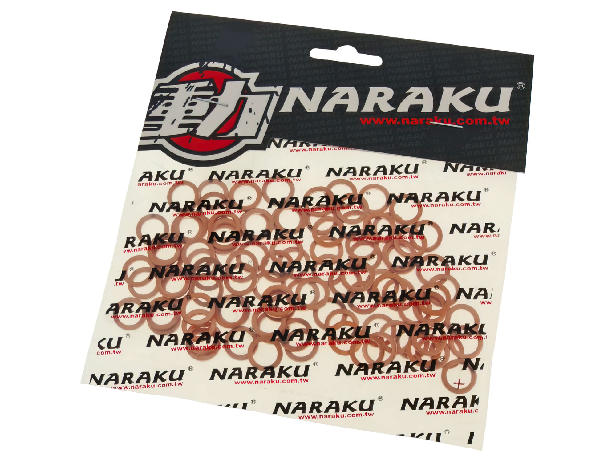NK150.68-100 Rondelle in rame Naraku 8x12x1 /5mm - 100 pezzi