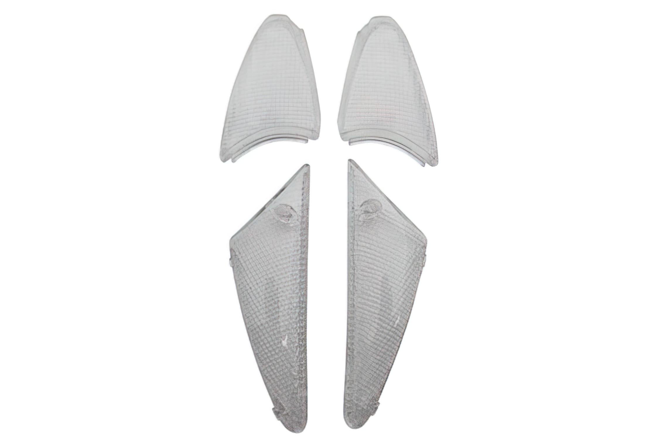 EKP-109 Set 4 vetri frecce trasparente Peugeot Buxy / Zenith / Speedake, COD: EKP-109