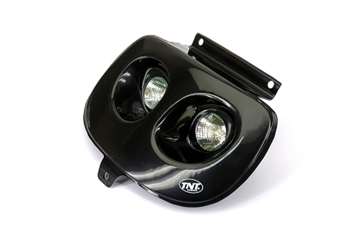 A201311 Mascherina Doppiofaro nero Yamaha BW's / MBK Booster fino al 2004