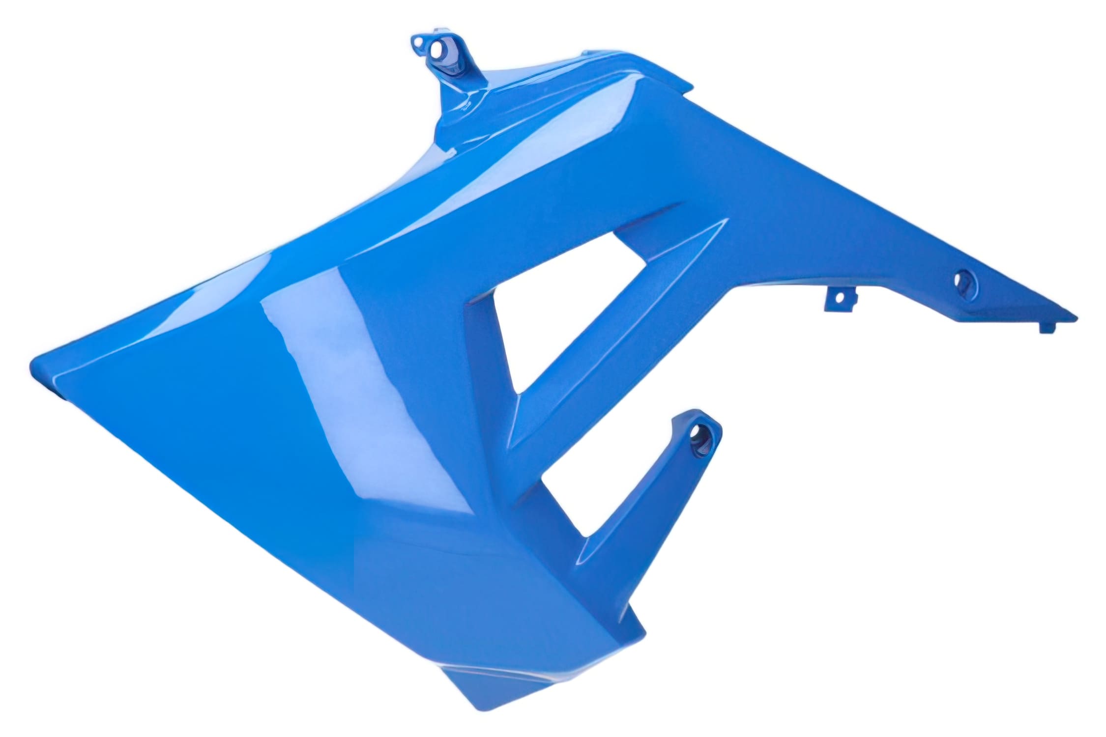 OE-DE2B004334000XD9 Copertura Radiatore Fianco sinistra blu Derbi Senda / Gilera SMT dopo il 2018, COD: OE-DE2B004334000XD9