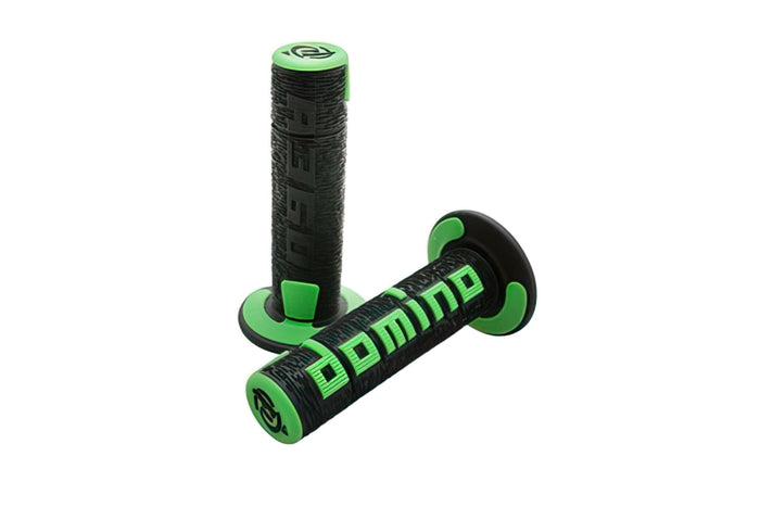 DOM4044A7 Manopole Off Road Domino A360 nero / verde, COD: DOM4044A7