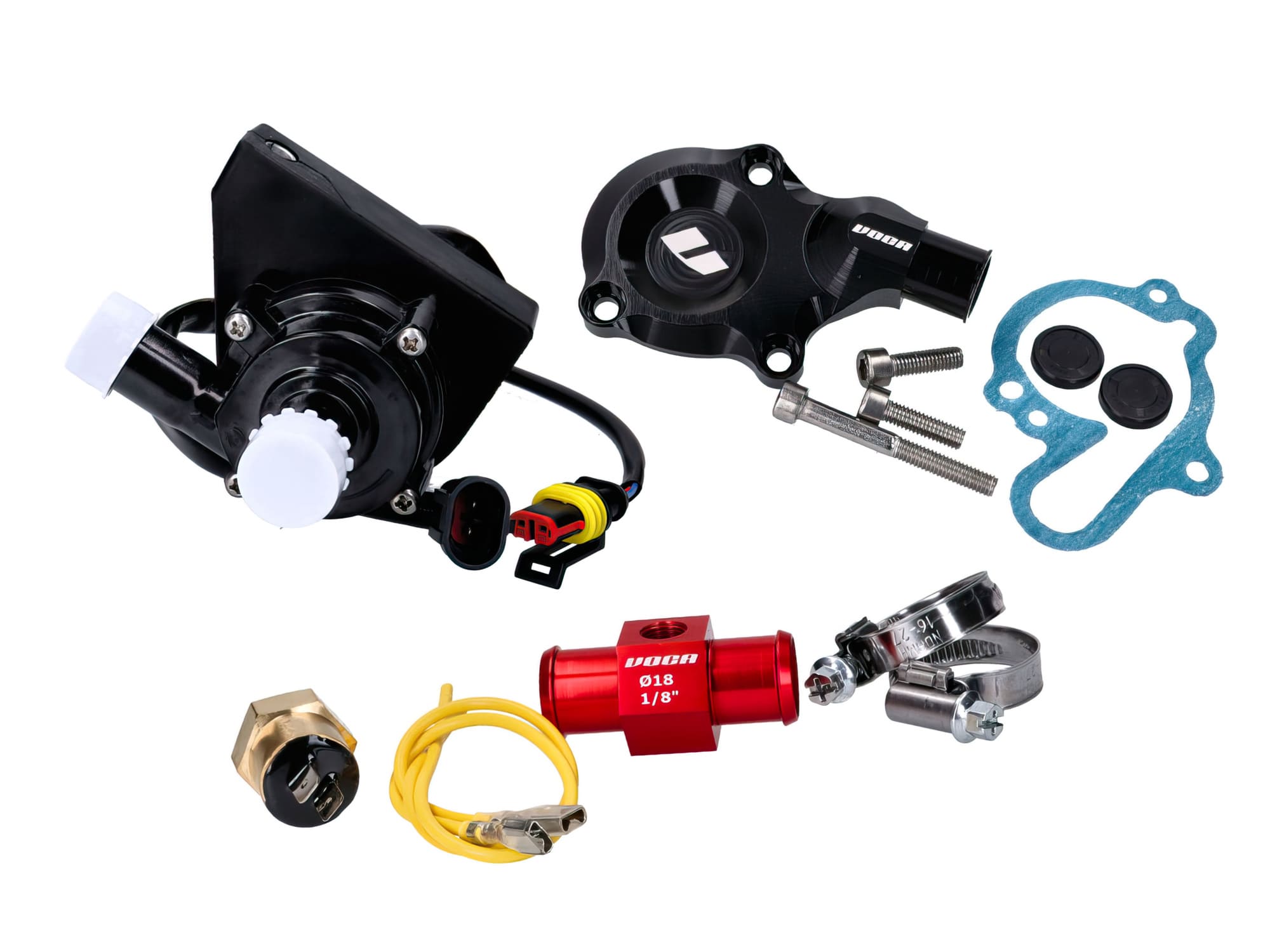 VCR-RD09.188/BK Kit Pompa Acqua elettrica Voca Racing nero Minarelli AM6