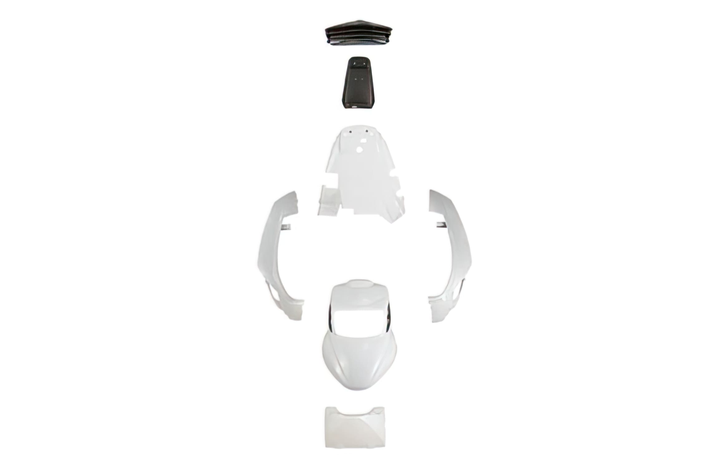 L-BCD6902 Kit carena 6 pezzi BCD RX bianco Yamaha BWs dopo 2004, COD: L-BCD6902