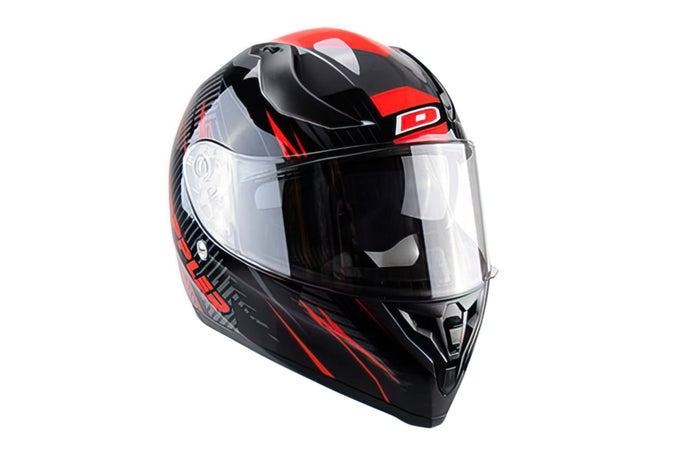 CGN503289 Casco Integrale con doppia visiera Doppler V2 nero / rosso XL