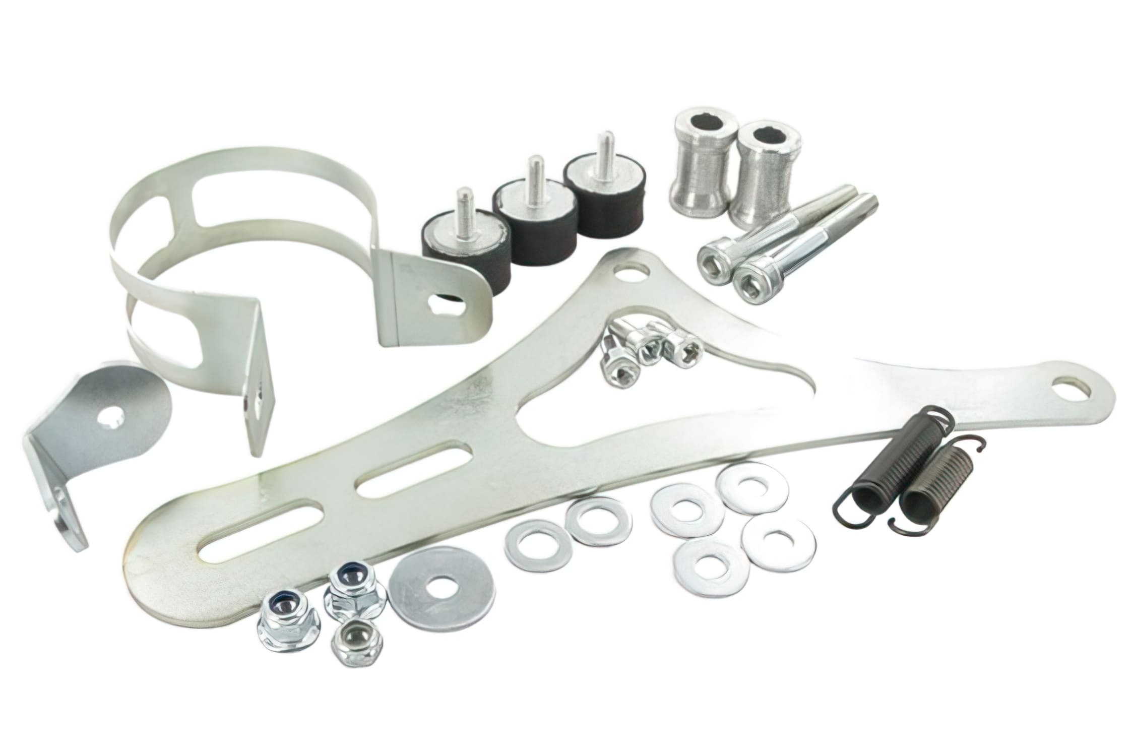 S6-95140ET01 Staffa per Marmitta Stage6 R1400, Piaggio, con Fascetta e Silentblock