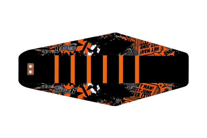 S6-059262/WH Coprisella Stage6 Full Covering arancione - bianco Derbi X-Treme/ X-Race dopo 2011, COD: S6-059262/WH