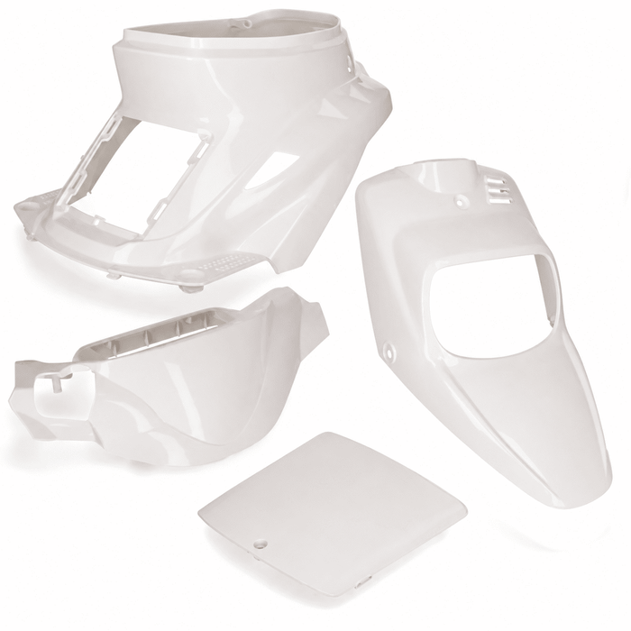 AP55BP10.992.PW Kit carena Yamaha BW'S / MBK Booster <04 4 pezzi AllPro Dal bianco perla al lilla