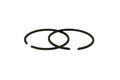 C11031238 Segmenti Pistone d.38mm Airsal Alu 50cc Puch Maxi (grandes ailettes), COD: C11031238