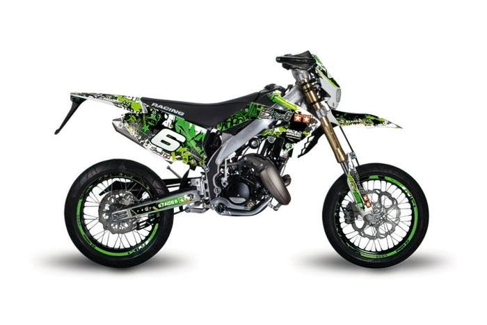 S6-058804/GR Kit deco Stage6 verde - nero Honda HM 50, COD: S6-058804/GR