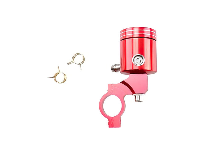 MF45.00027/RE Serbatoio olio freni CNC alluminio rotondo universale rosso, COD: MF45.00027/RE