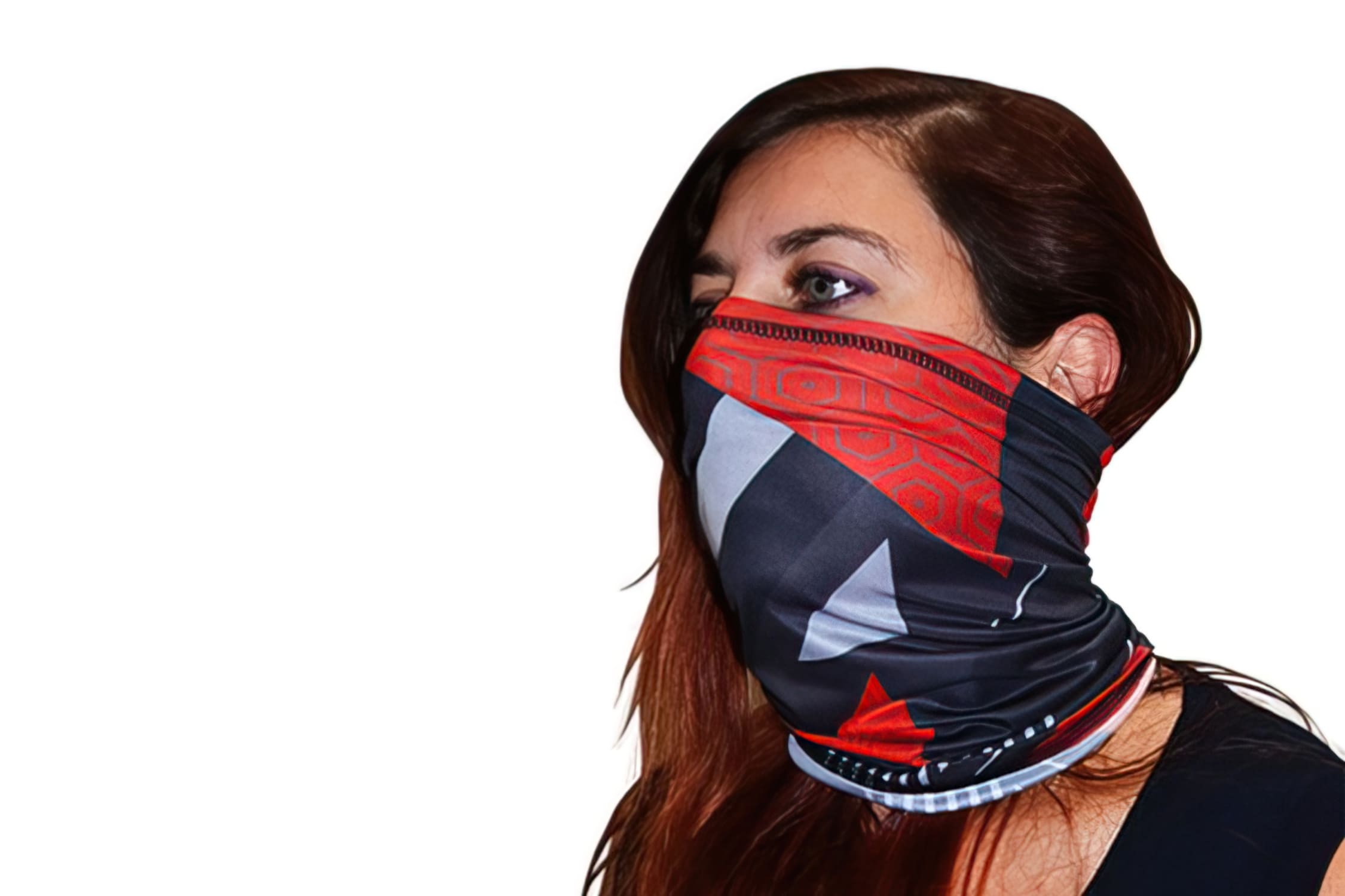 CGN505545 Black-Red Shape Motorcycle Handkerchief