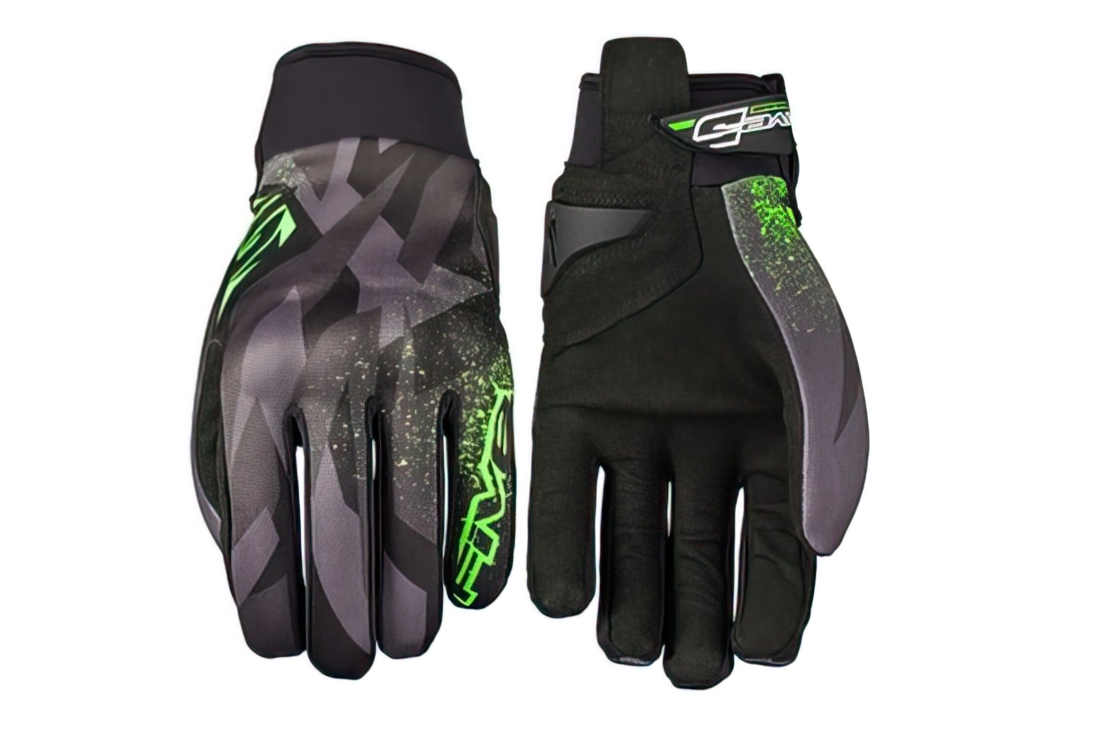 A447914E Guanti Five Globe Replica Camo CE Fluo Green, XXL