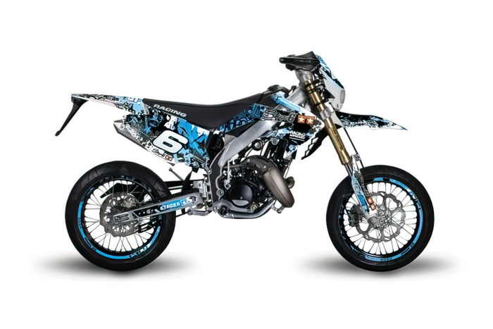 S6-058804/BL Kit deco Stage6 blu - nero Honda HM 50, COD: S6-058804/BL
