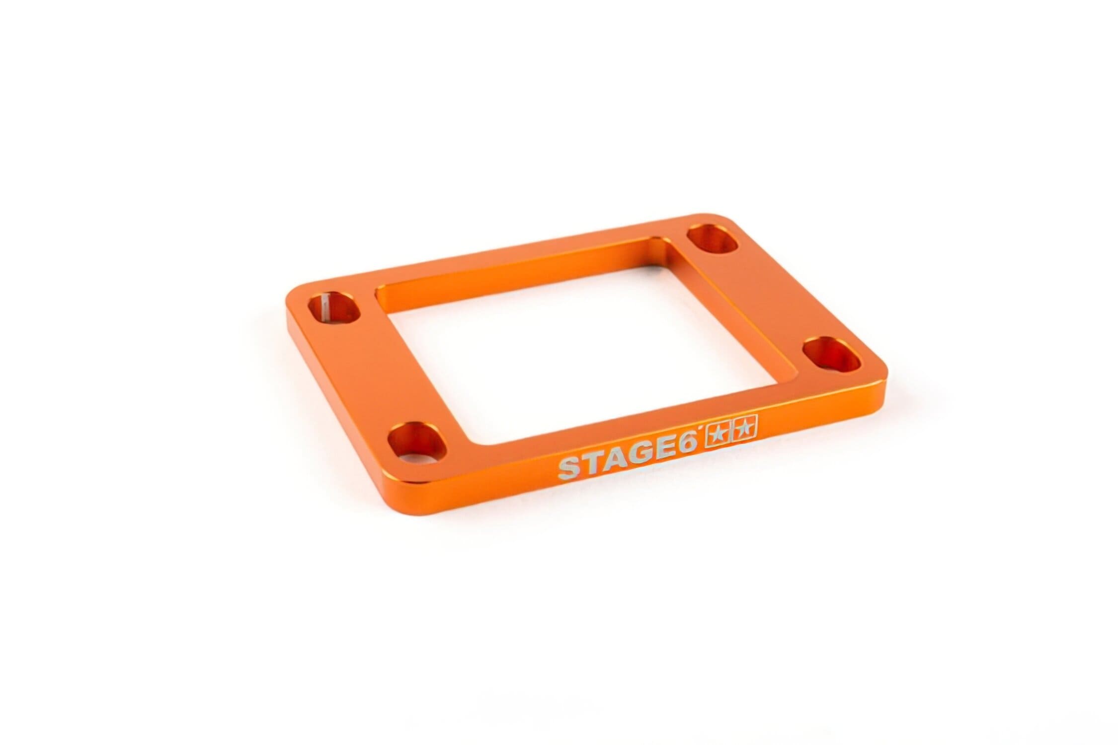 S6-3318805/OR Valve plate Stage6 R/T 5mm Derbi / Minarelli AM6 orange