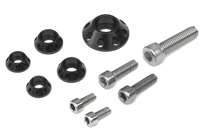 YCF-KRV/BK Kit Vite carene / serbatoio (2xM5 2xM6 1xM8) nero, COD: YCF-KRV/BK