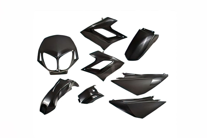 STR-994.10/BK Kit carena 8 pezzi nero Derbi DRD Racing 2006 - 2011, COD: STR-994.10/BK