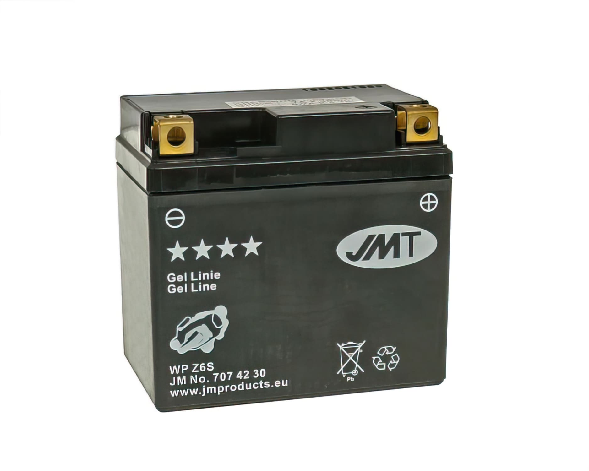 JMT19453 Batteria JMT Gel JMTZ6S Gel senza manutenzione - pronto per l'installazione