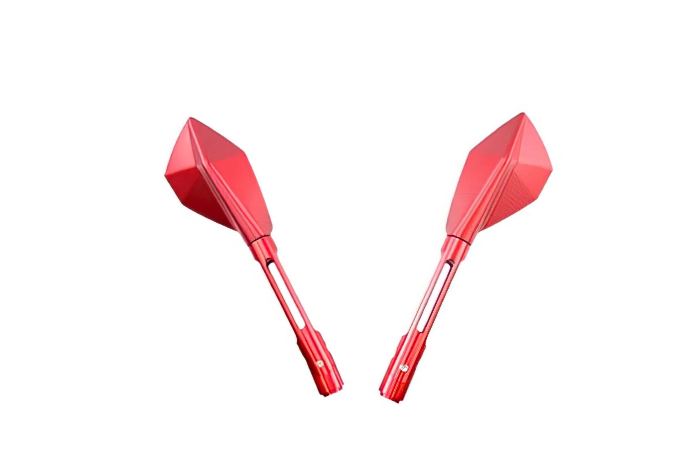 STR-255.12/RE Specchietto Echo CNC lungo rosso, COD: STR-255.12/RE
