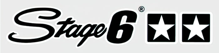 S6-0528/S Adesivo Stage6, 25x4,5cm, nero, COD: S6-0528/S