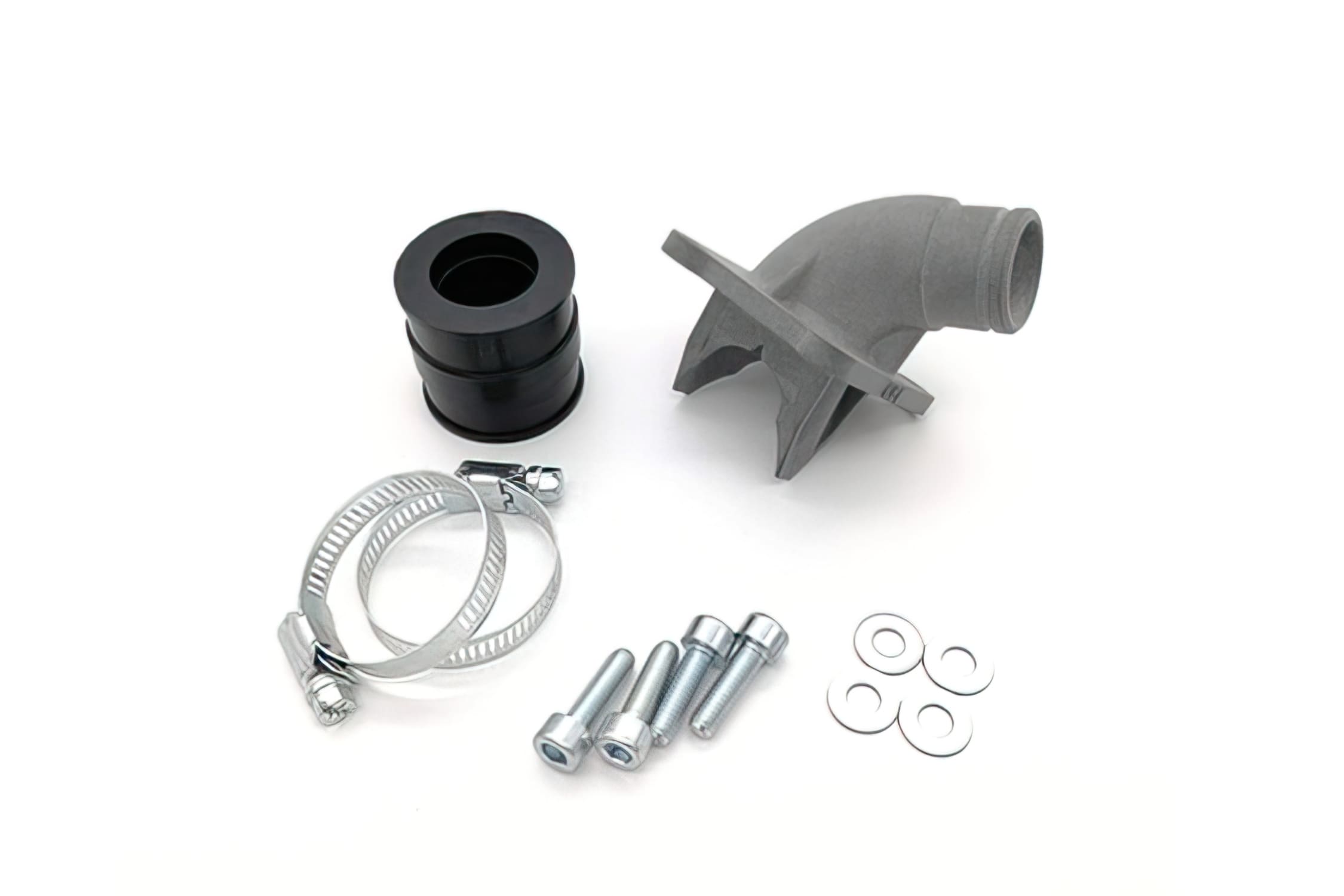 CBE-PIPE-POL-21-D CBE Intake Manifold curved rigid, 21mm MBK 51 / Peugeot 103