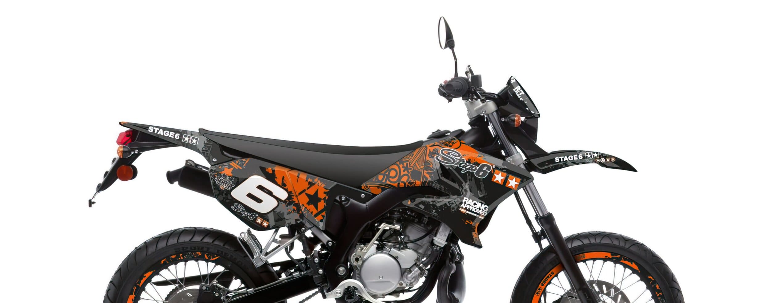 S6-058801/BK Kit deco Stage6 arancione - nero Yamaha DT50 / MBK X-Limit