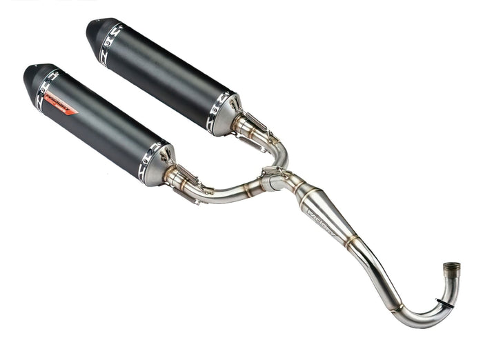 YCF-110-139-08/BK Sistema di scarico doppio YCF Factoy per YCF Factory SP, COD: YCF-110-139-08/BK
