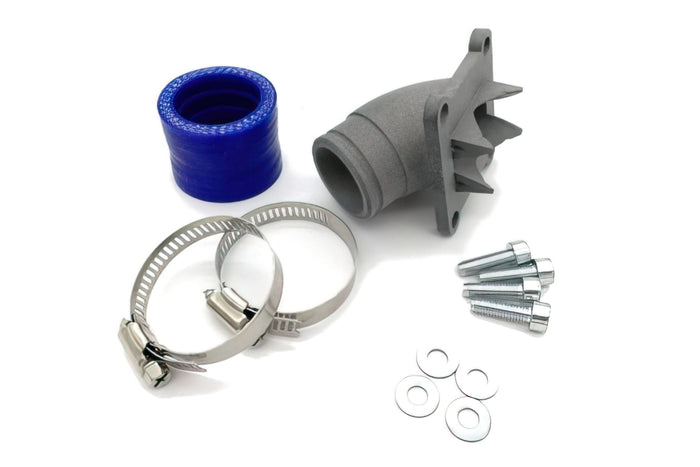 CBE-PIPE-POL-28-D Collettore Aspirazione CBE curvo rigido, 28mm MBK 51 / Peugeot 103, COD: CBE-PIPE-POL-28-D