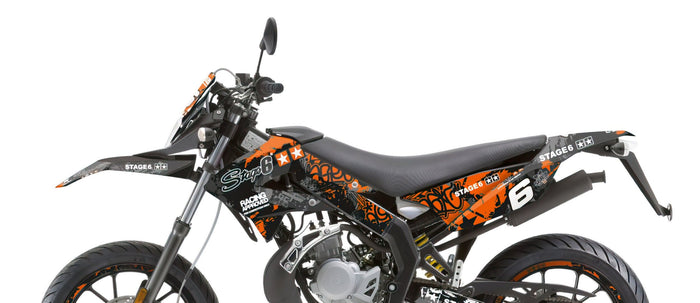 S6-059202/BK Kit deco Stage6 arancione - nero Derbi X-Treme / X-Race, COD: S6-059202/BK