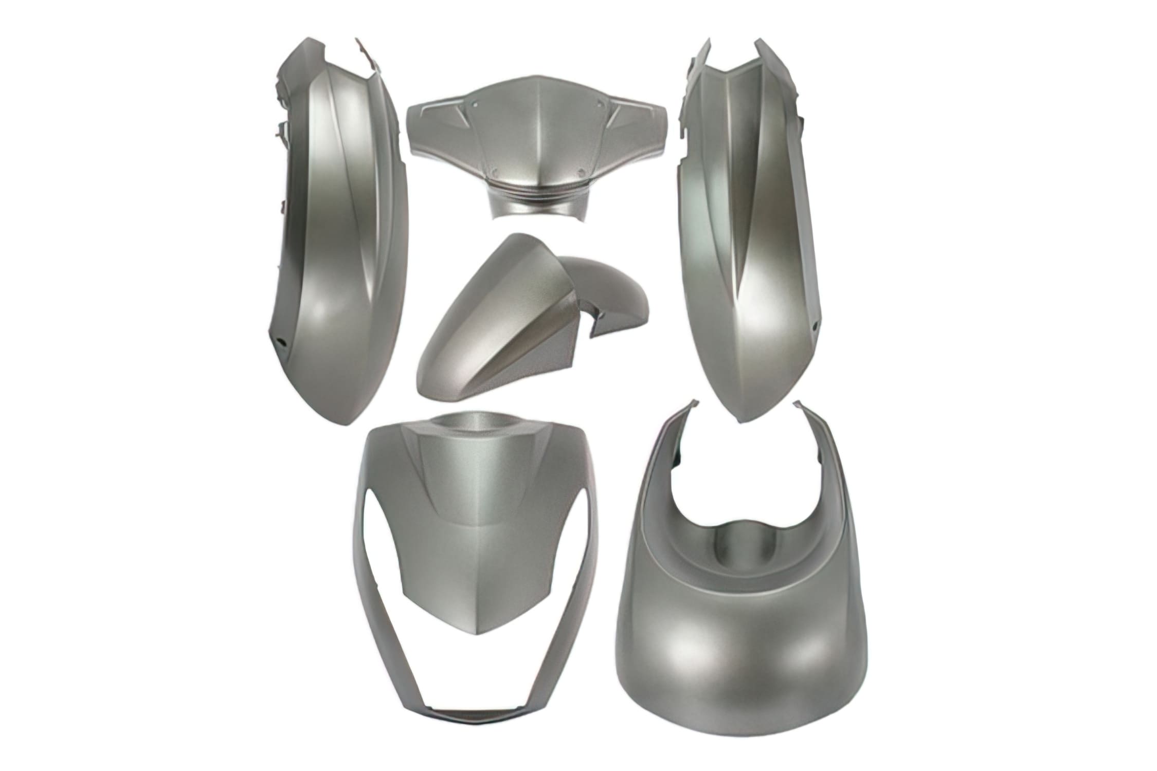 STR-931/SI Kit carena 6 pezzi grigio opaco Peugeot Kisbee fino 2017