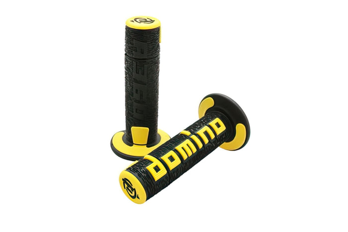 DOM4047A7 Manopole Off Road Domino A360 nero / giallo, COD: DOM4047A7